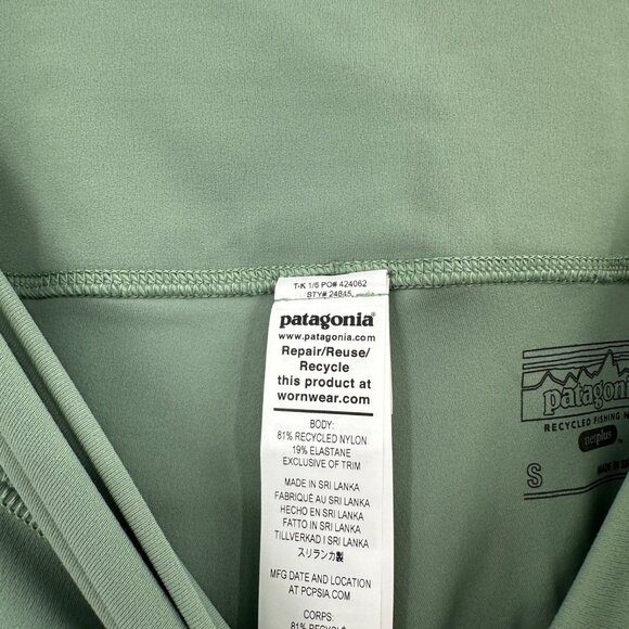 Patagonia Women's Maipo 7/8 Tights Medium Sedge Green sz S 25" Inseam - Picture 6 of 8